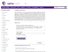 Tablet Screenshot of opisy.com